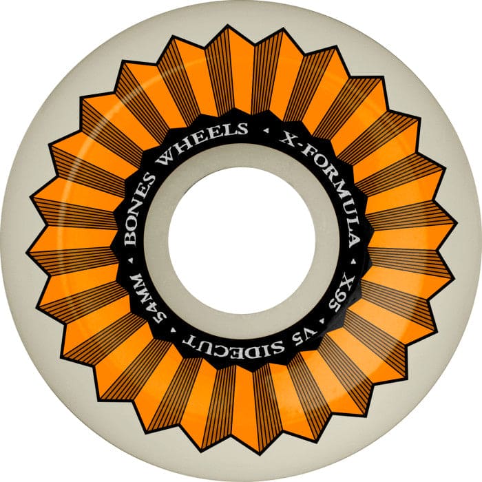 Bones | 54mm/95a X95 V5 Sidecut Wheels - White