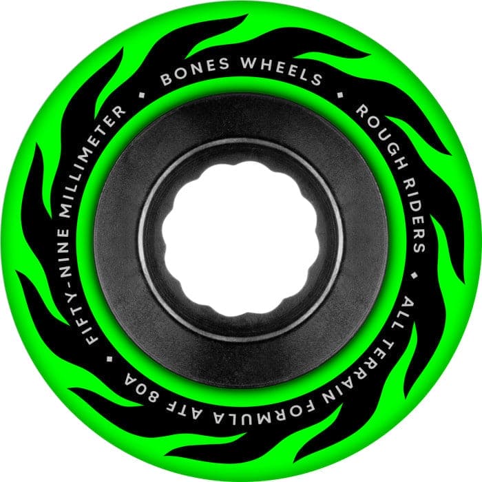 Bones | 59mm/80a Rough Riders Wheels - Green