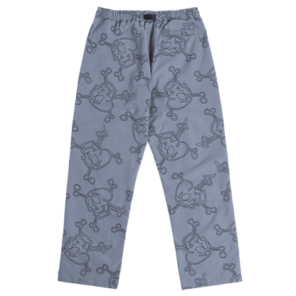 Krooked | Style Eyes Double Knee Ripstop Pants - Grey