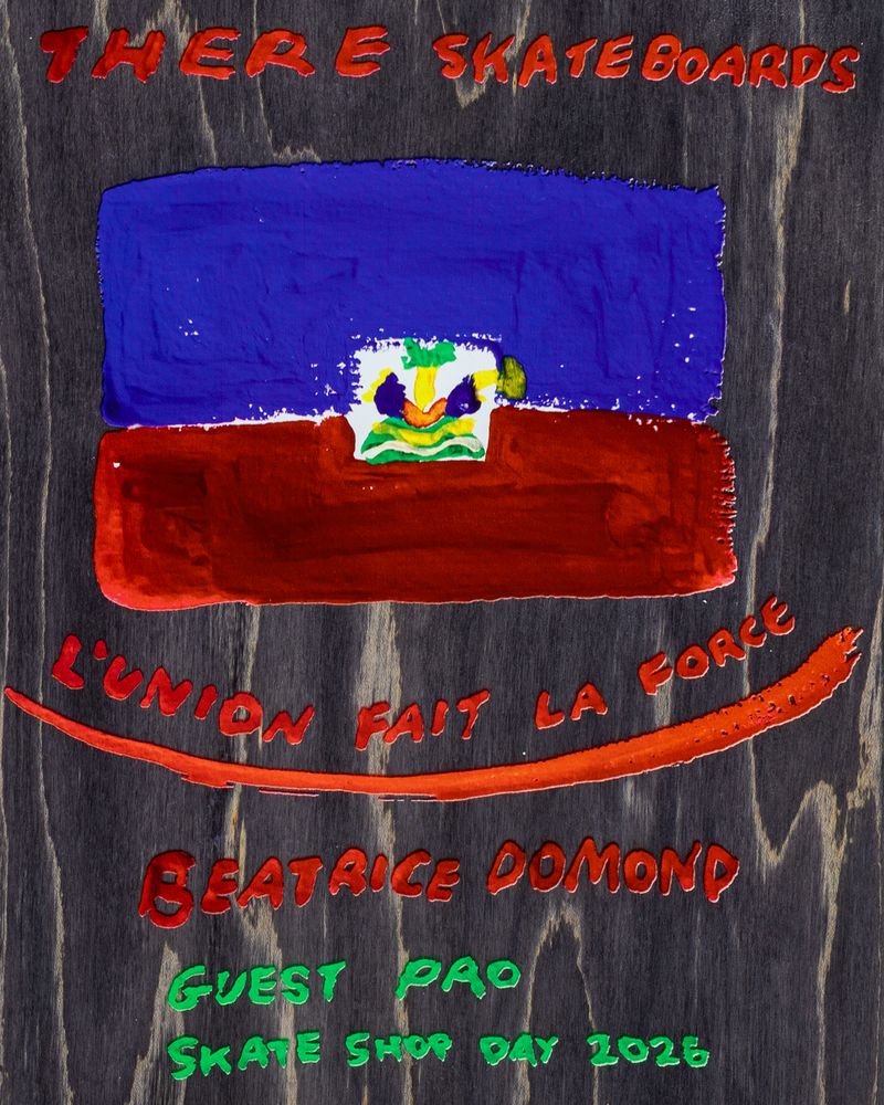 There | 8.25" Beatrice Domond Skateshop Day Guest Skateboard Deck (True Fit Mold)