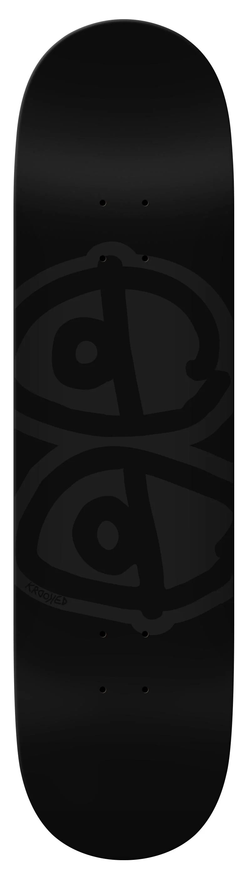 Krooked | 8.5" Team Eyes Black Skateboard Deck