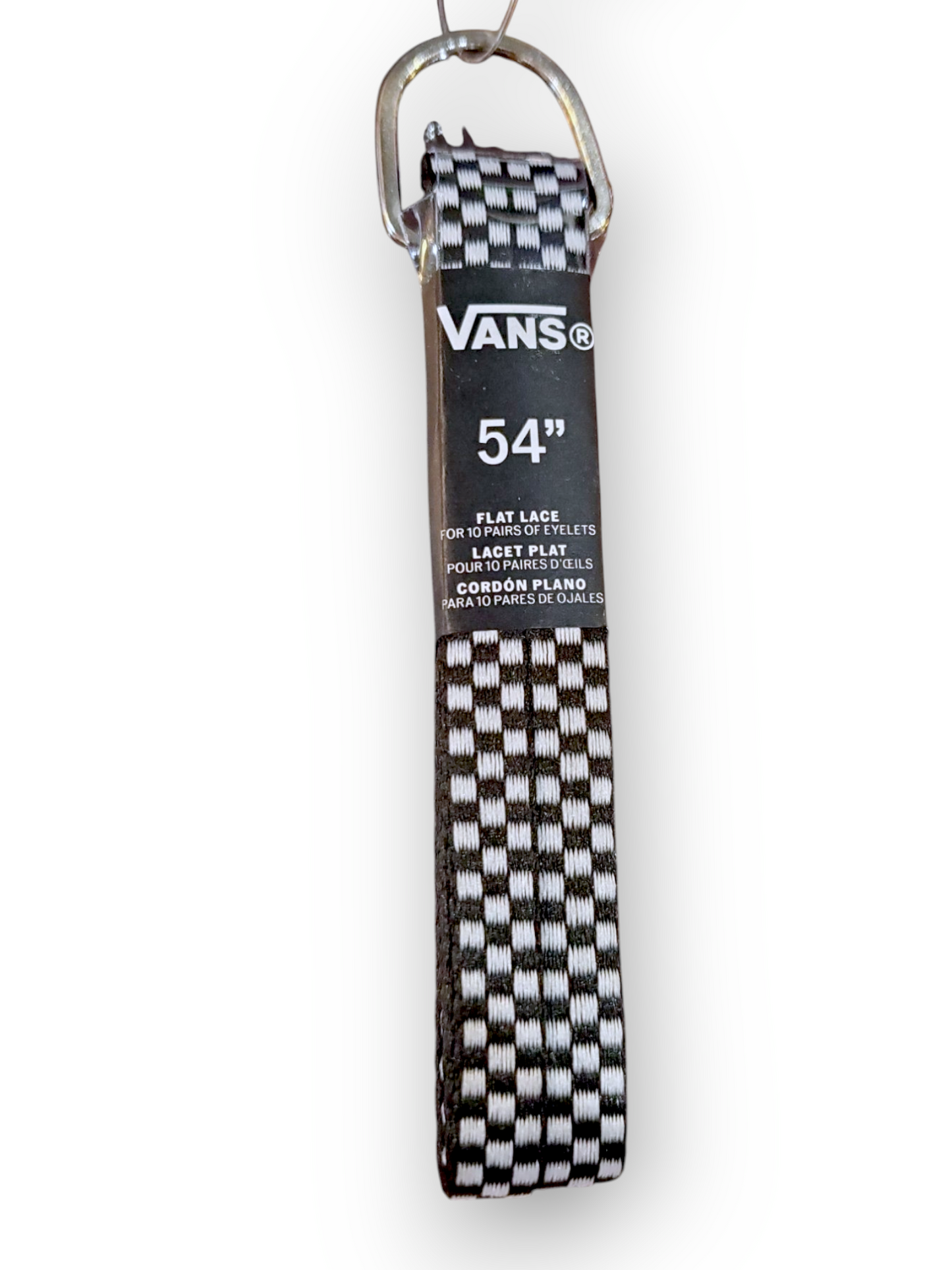 Vans | 54" Flat Shoe Laces - Black/White Checker