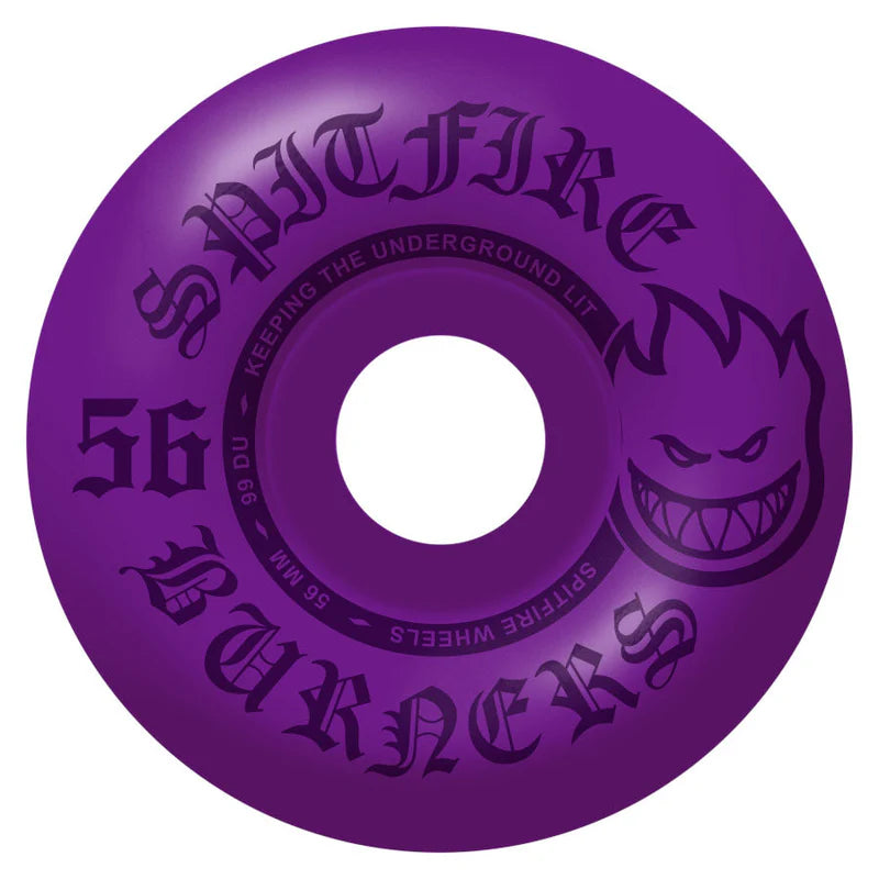 Spitfire | 56mm/99a Burners Wheels - Purple