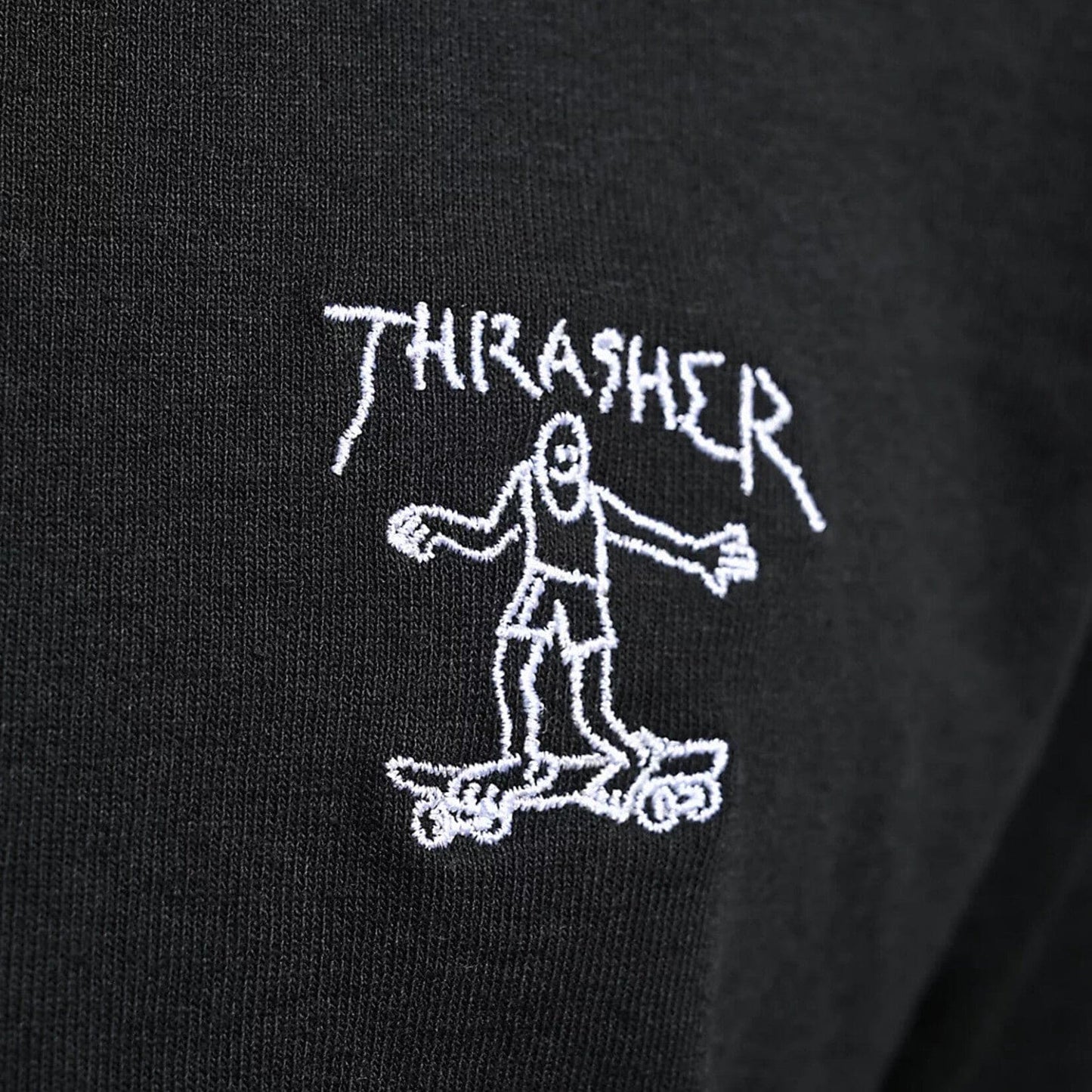 Thrasher | Mini Gonz Embroidered Polo Shirt Black