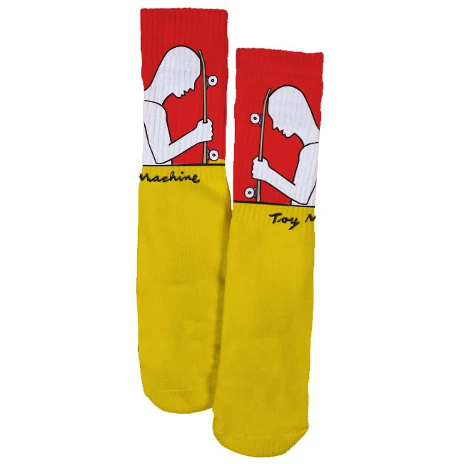 Toy Machine | Skater Socks - Yellow/Orange