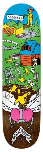 Krooked | 8.38" Manderson The Yard Deck (Various Wood Colors)