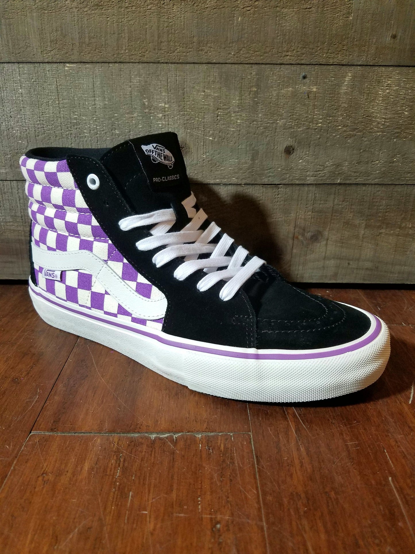 Vans | Sk8-Hi Pro - (Checkerboard) Black/Dewberry - THIS Skateshop - Fargo, North Dakota