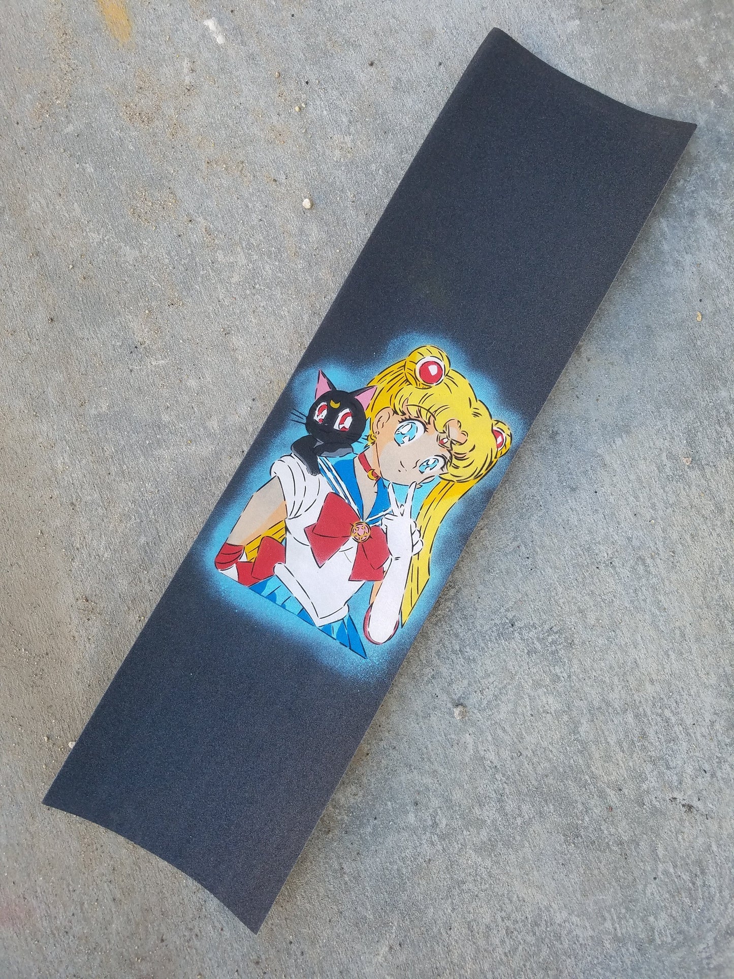 Stenciled Grip - Sailor Moon Blue
