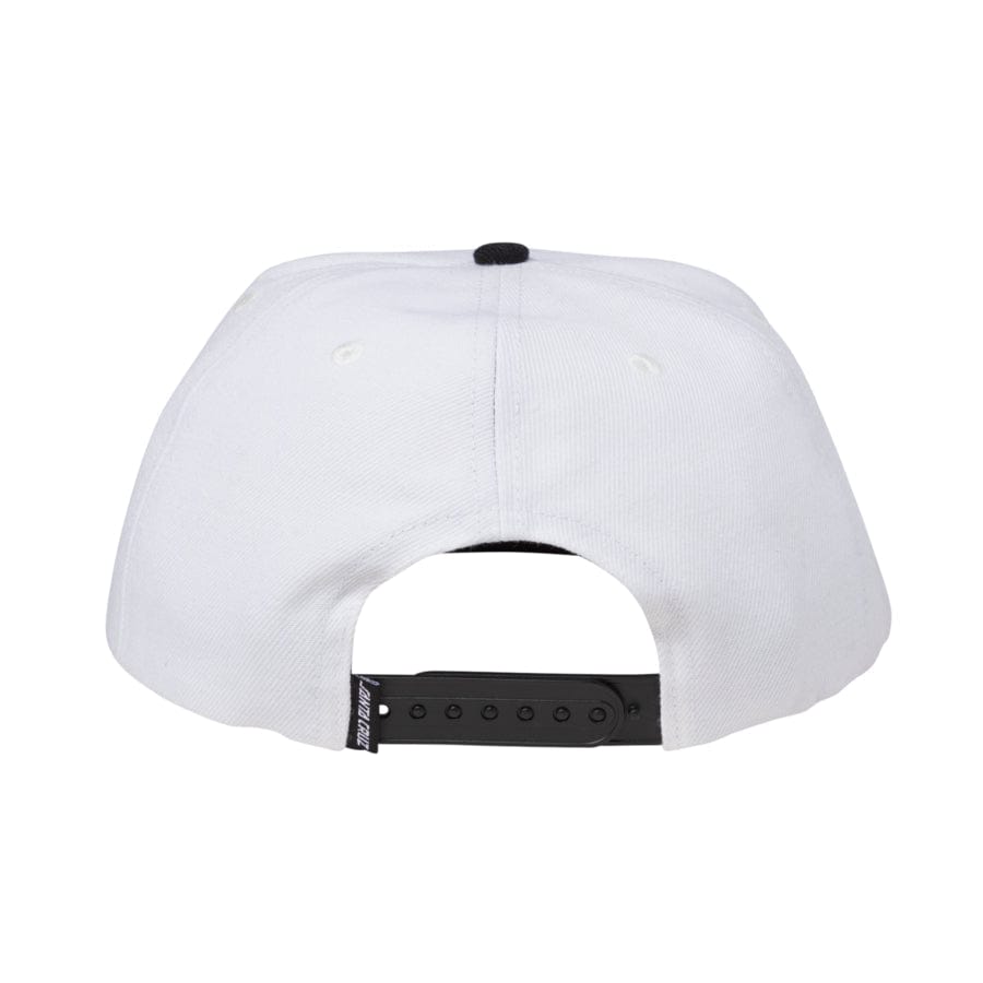 Santa Cruz | Check Ringed Flame Snapback - White/Black
