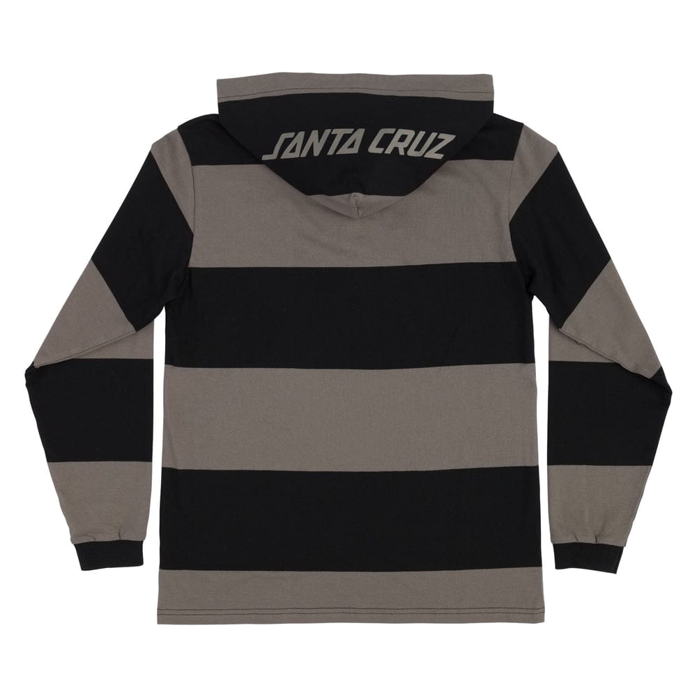 Santa Cruz | Convergence Longsleeve Rugby Shirt - Black/Charcoal