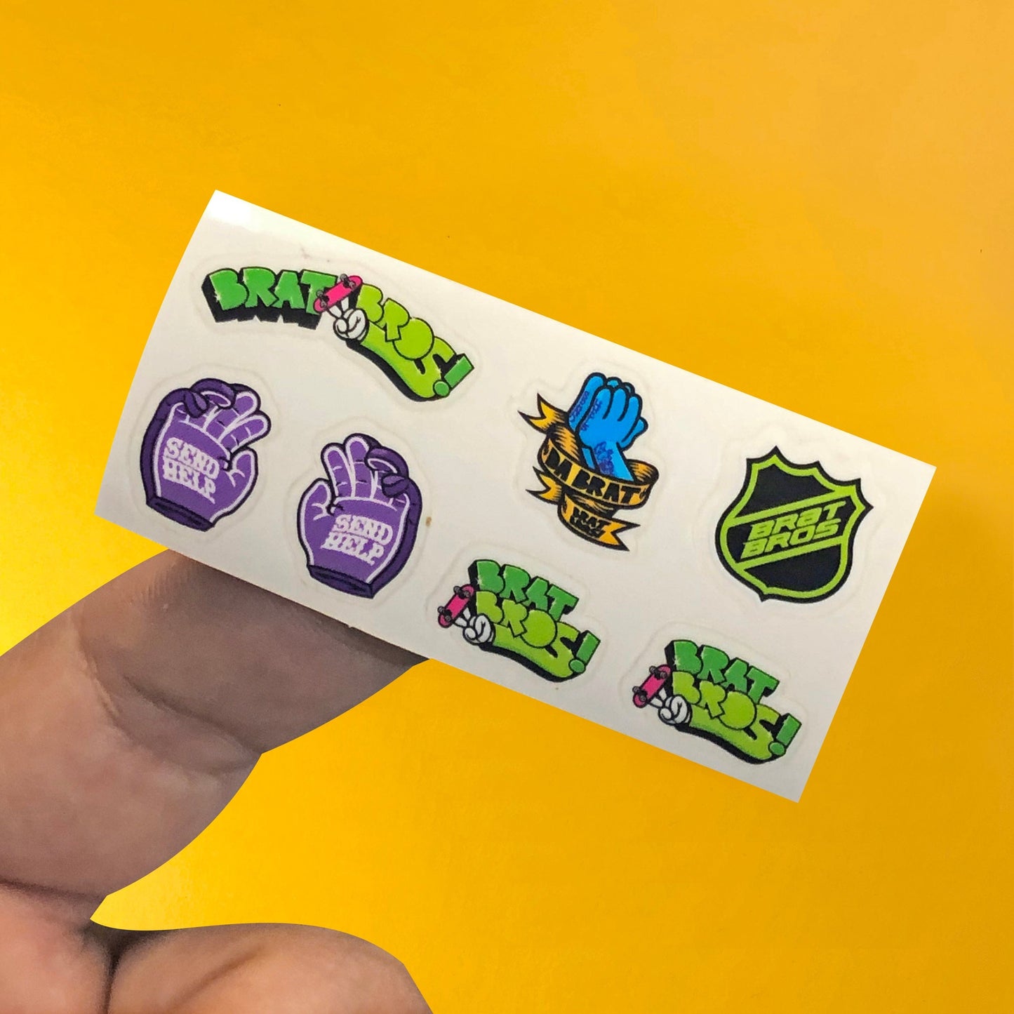 BratBros Fingerboards | Da Bratt Praying Blue Hands