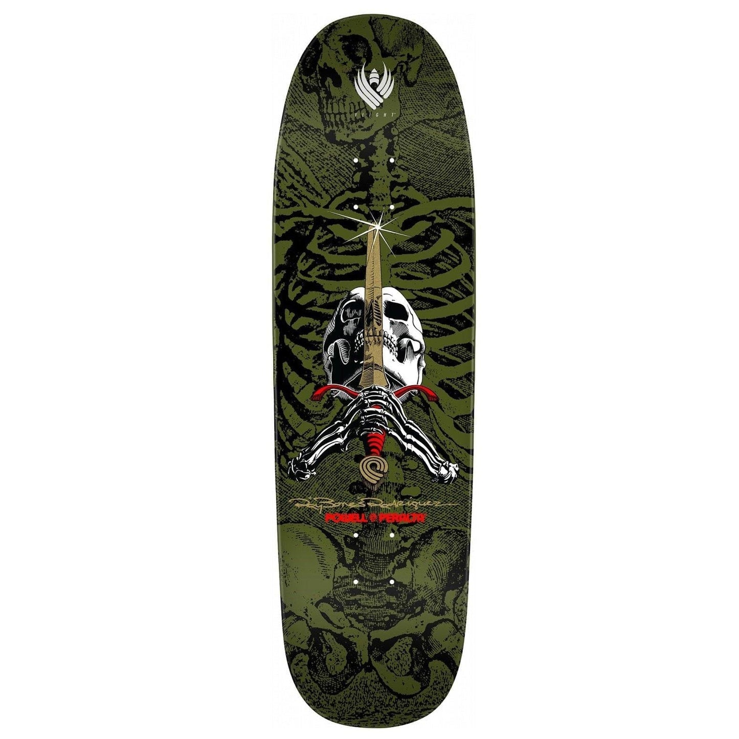 Powell | 9.265” Rodriguez Skull And Sword Flight Deck