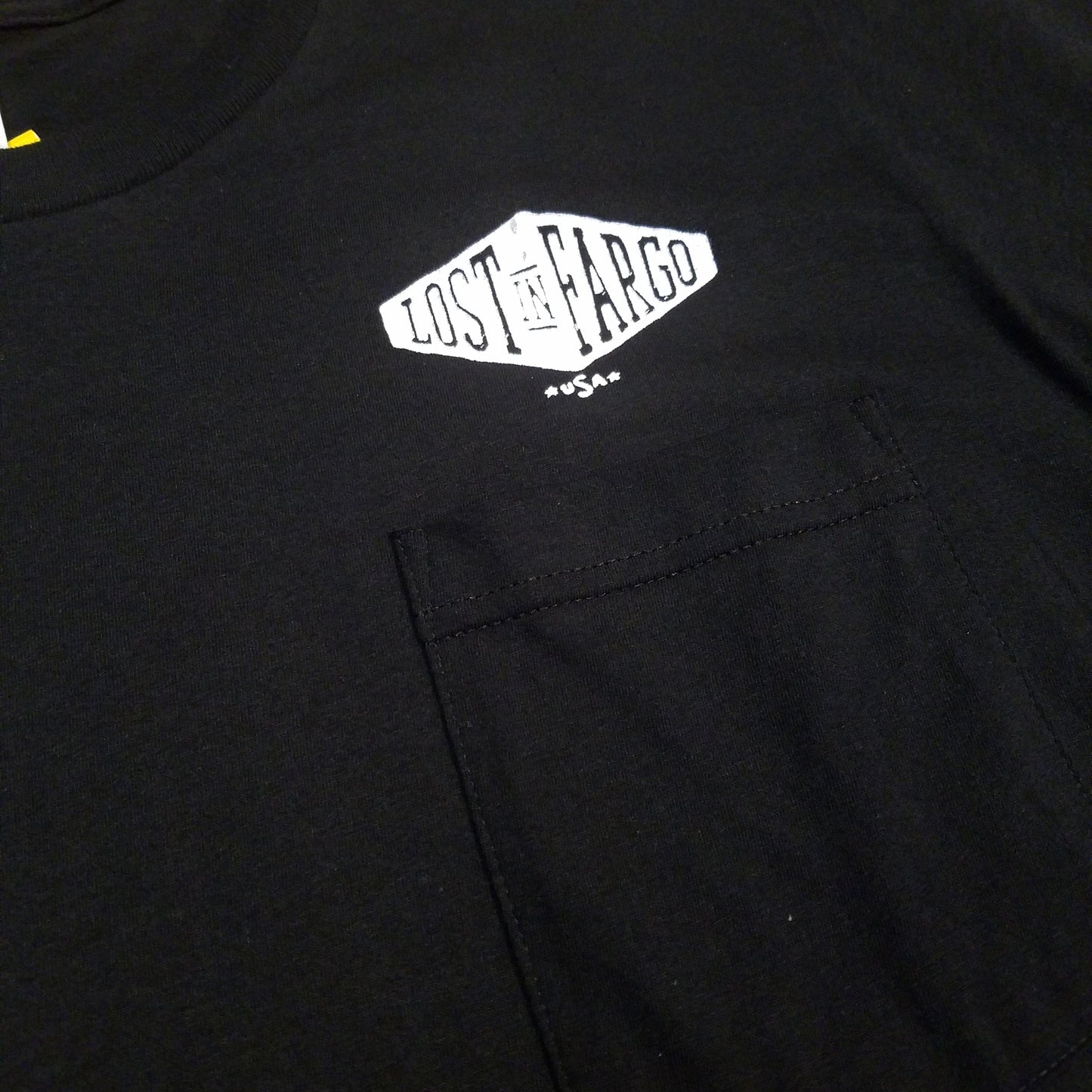 Lost In Fargo | Chest Logo Pocket - Black