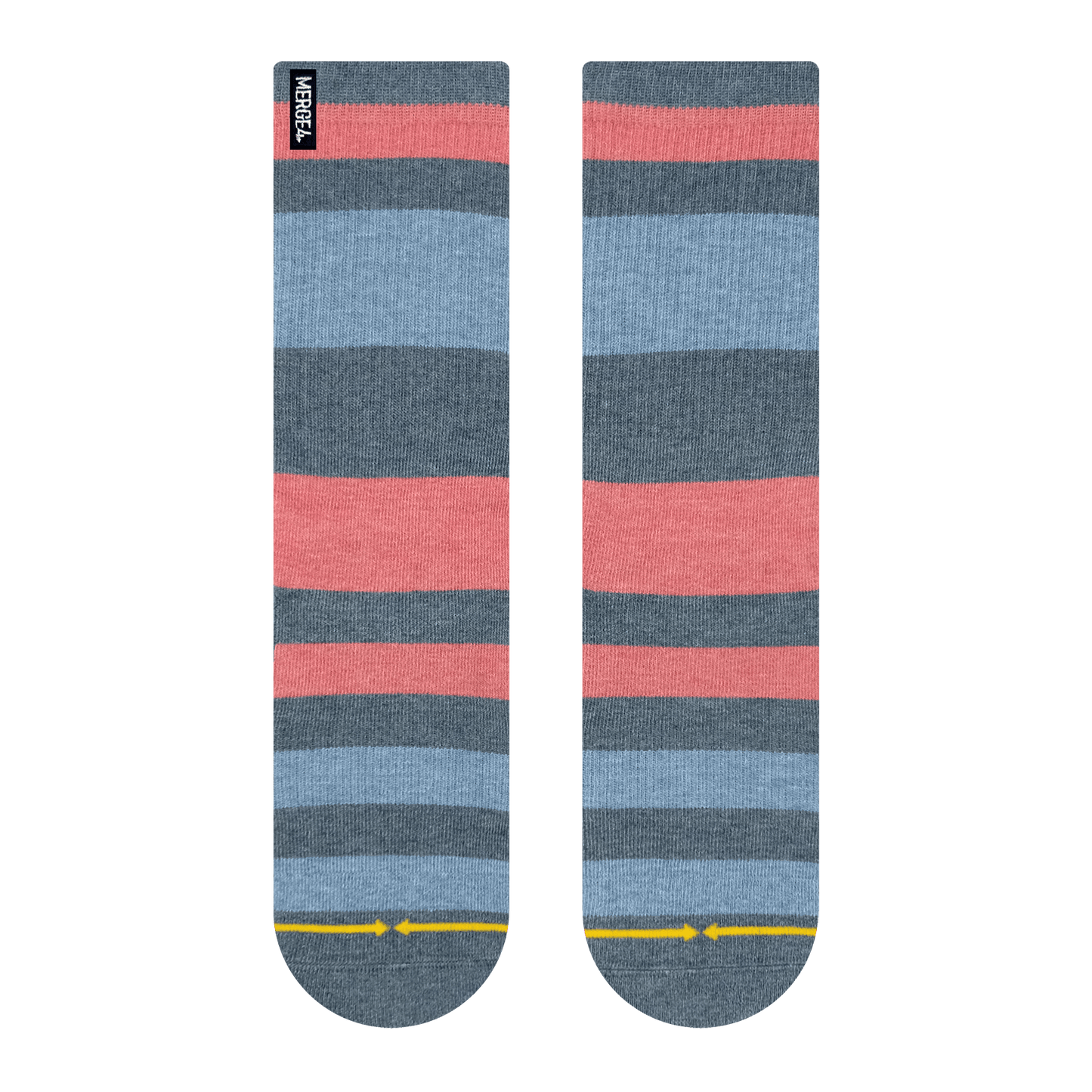 MERGE4 | Blue/Red Stripes Socks (Large)
