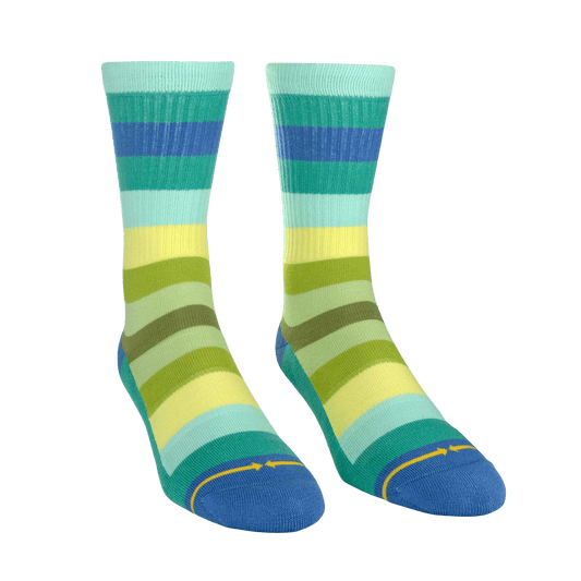 MERGE4 | Organic Cotton Spring Stripe Socks - Large