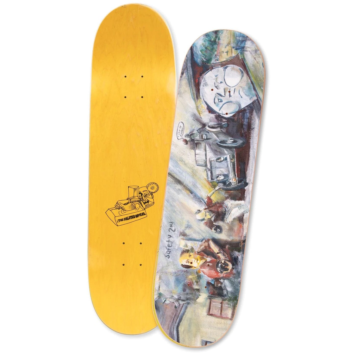 The Heated Wheel | 8.5" No Riders Deck (SLICK)