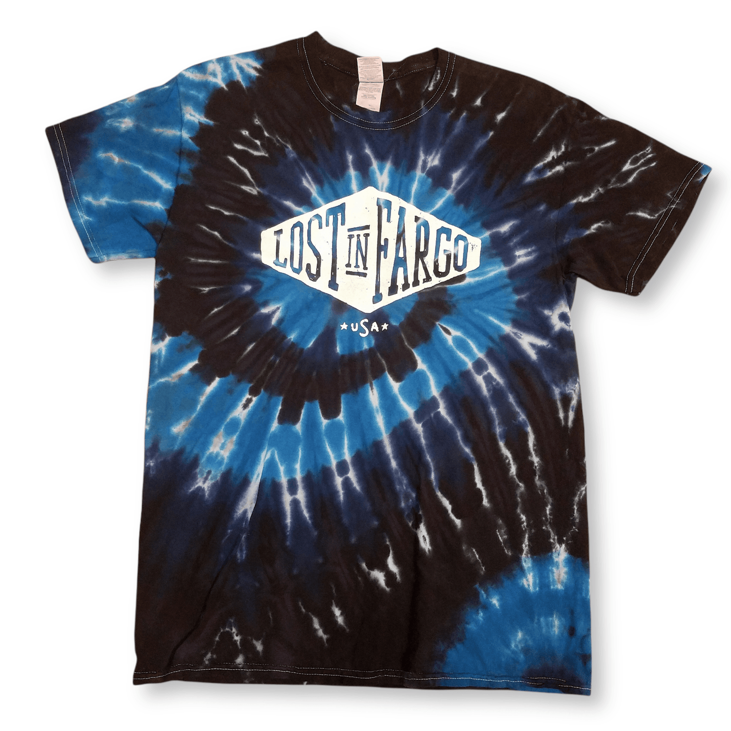Lost In Fargo | Logo Tie Dye - Black/Blue