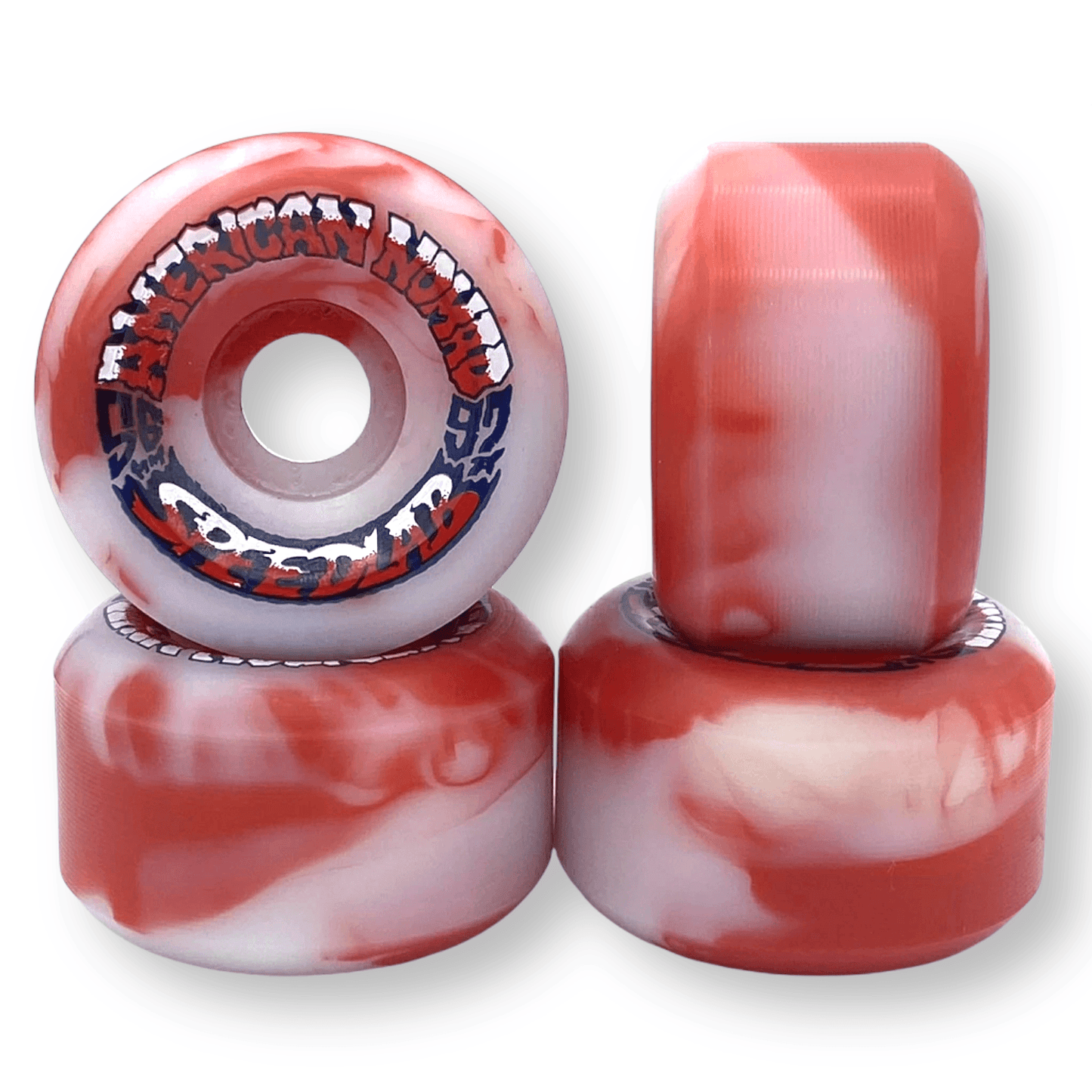 Speedlab | 56mm/97a Nomads - Red/White Swirl