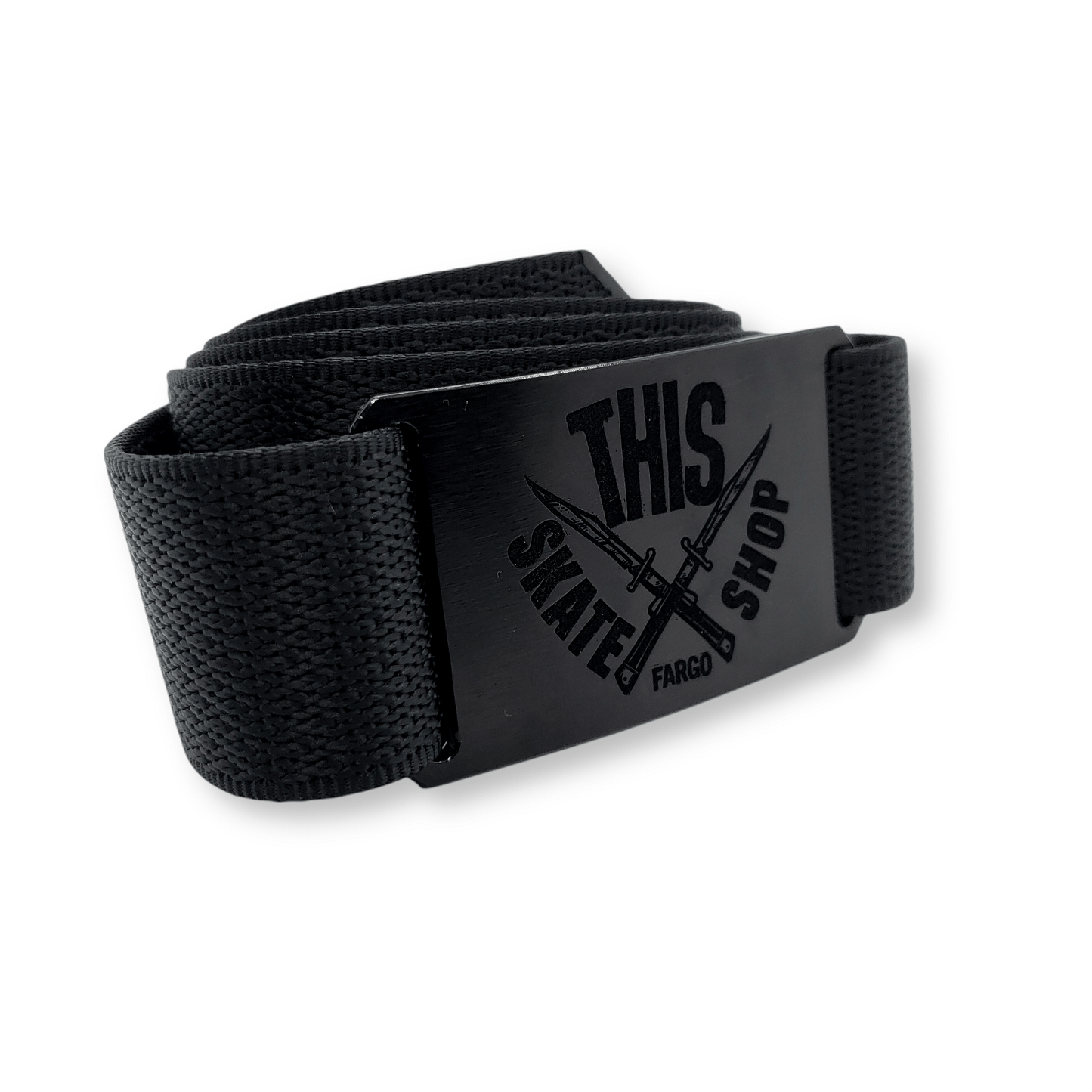 Grip6 | THIS Skateshop Belt - Black/Black (LIFETIME WARRANTY)