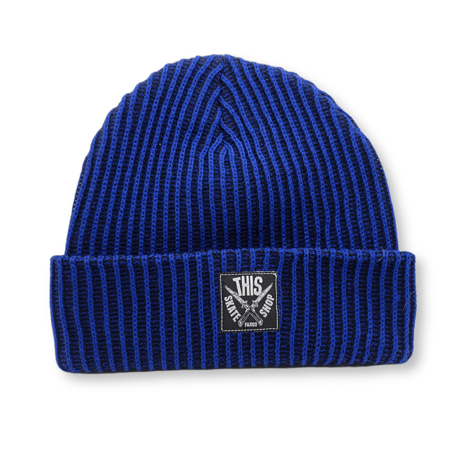THIS Skateshop | Korea Knit Beanie - Black/Blue