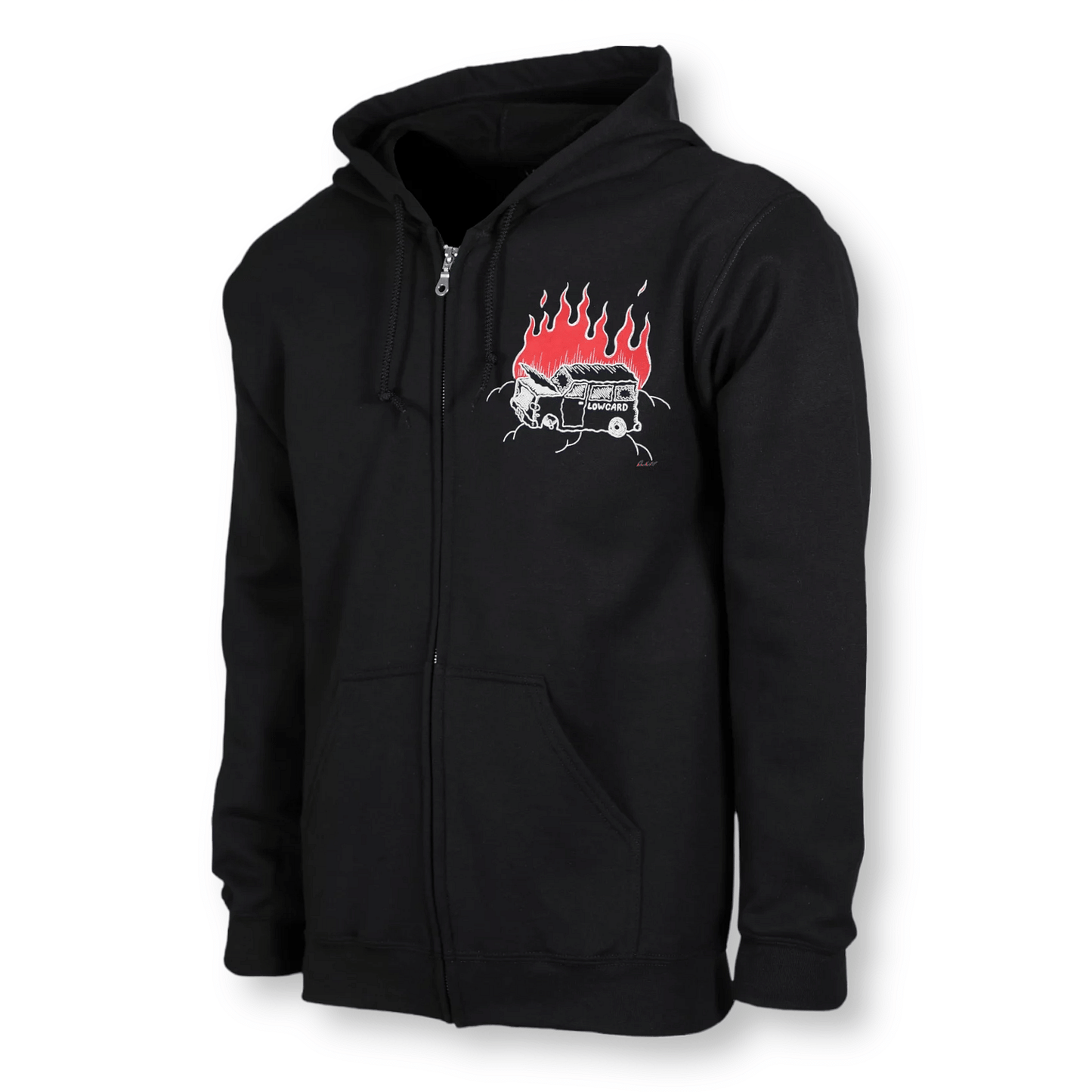 Lowcard | Burning Van Zip - Black