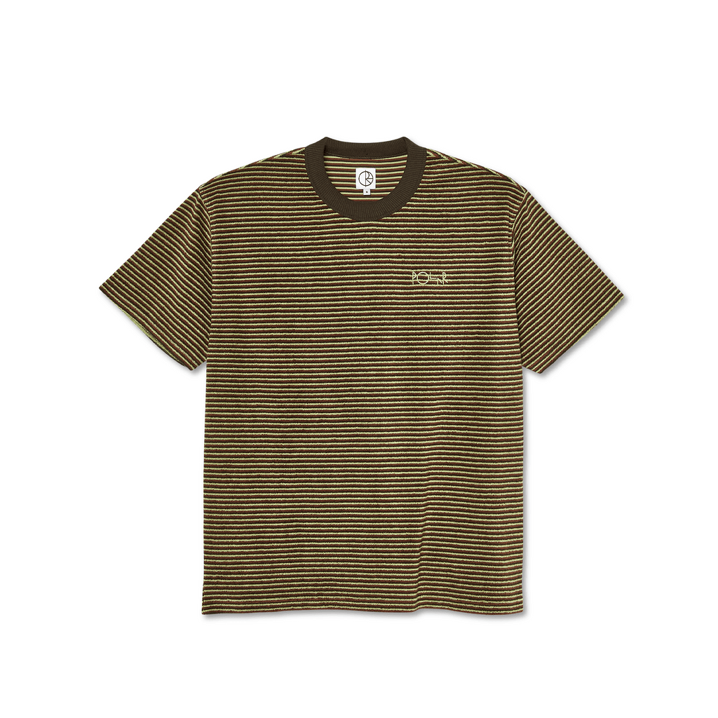 Polar | Terry Stripe Tee - Brown