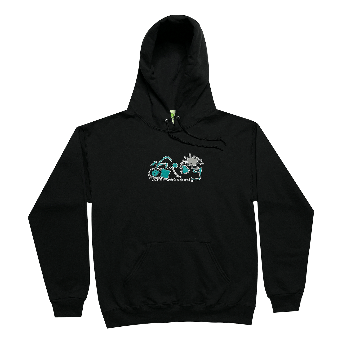 Frog | Splat Logo Hoodie - Black