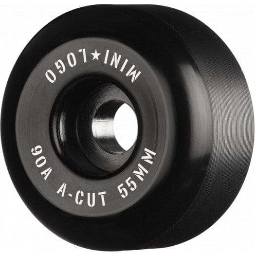 Mini Logo | 55mm/90a Wheels - Black