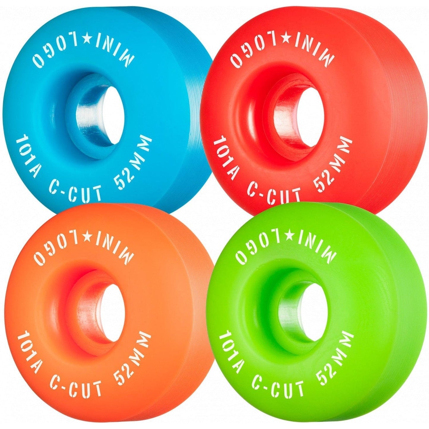 Mini Logo | 52mm - 101a - Multi Colored - Classic Shape