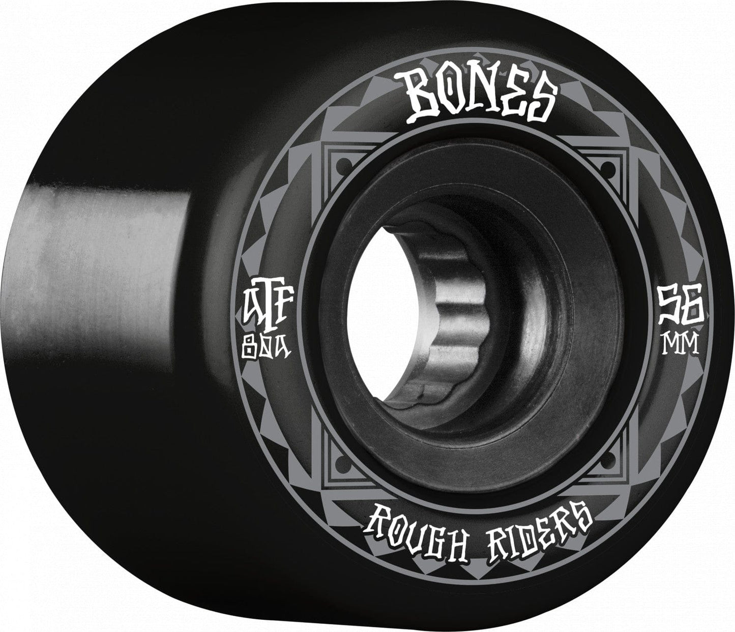 Bones | 56mm/80a Rough Riders Wheels - Black