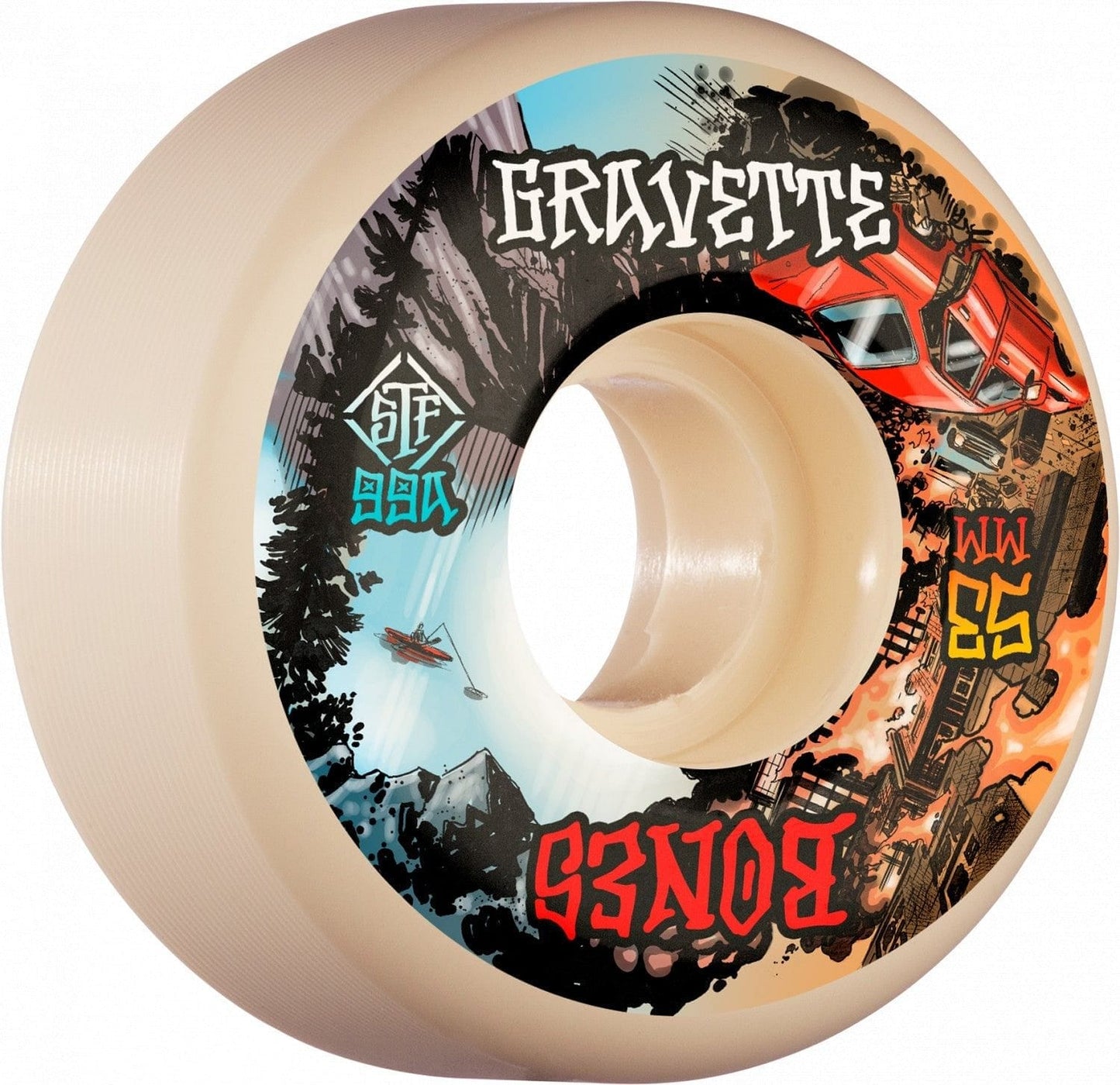 Bones | 53mm/99a STF - Gravette Heaven & Hell V2 Locks