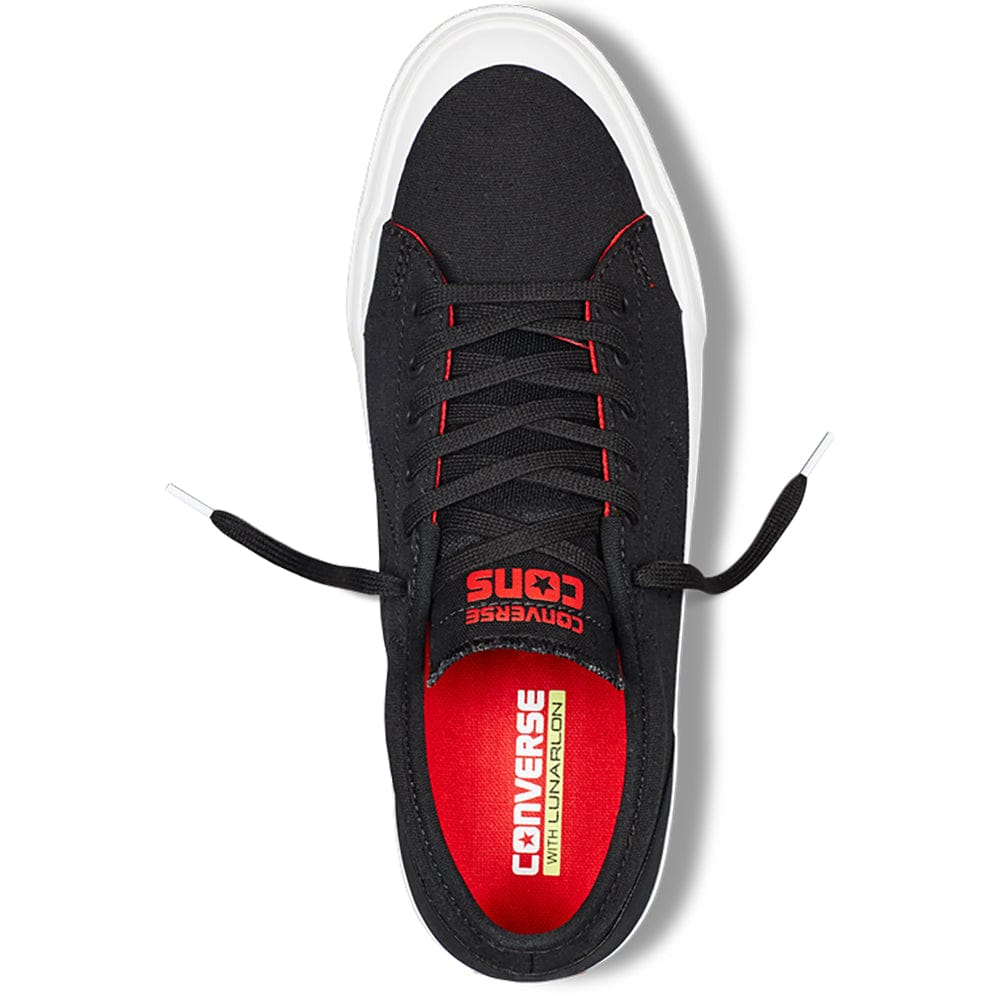 Converse | CONS Sumner OX - Black/Casino (Black Canvas/Red Suede Underneath)