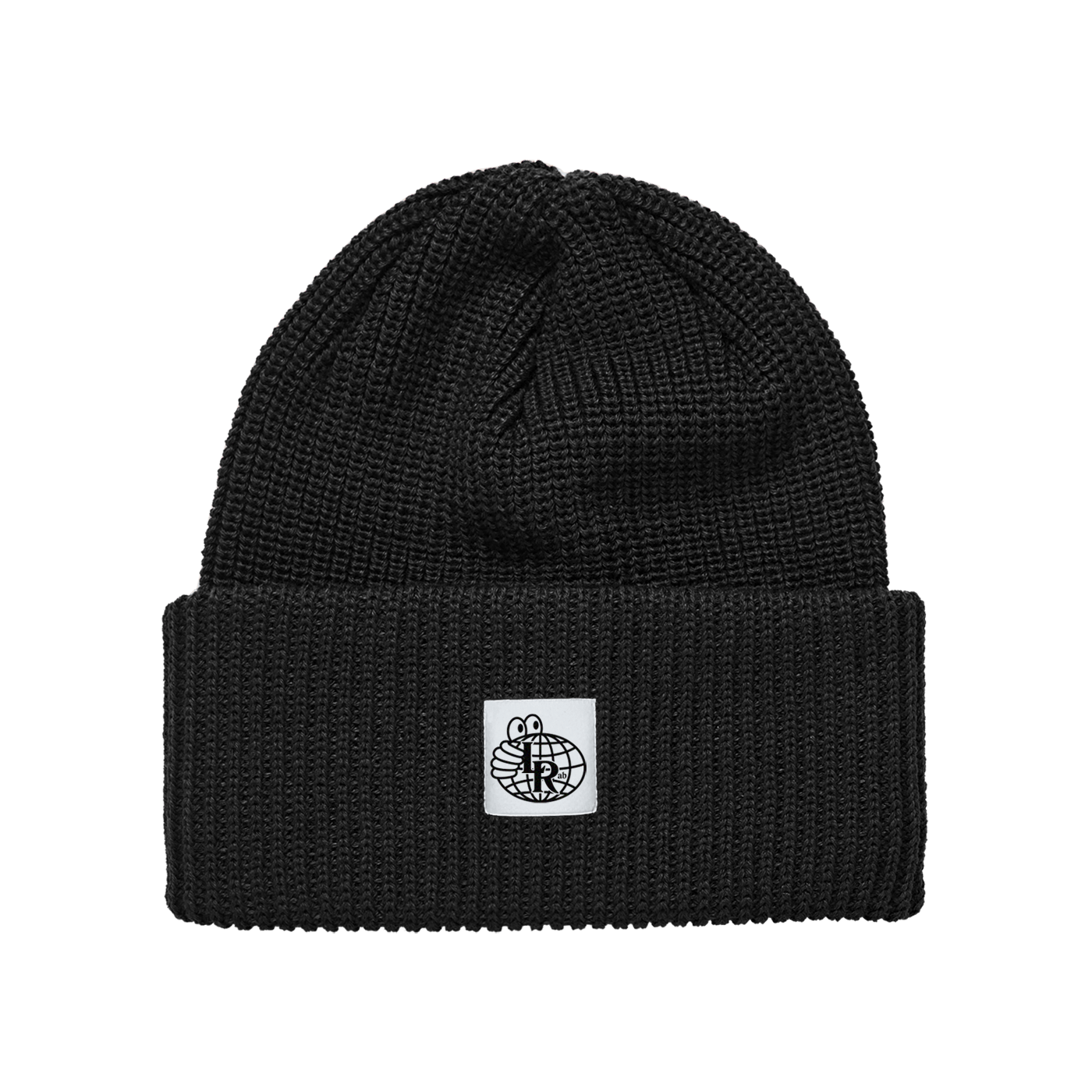 Last Resort AB | Double Fold Merino Beanie - Black