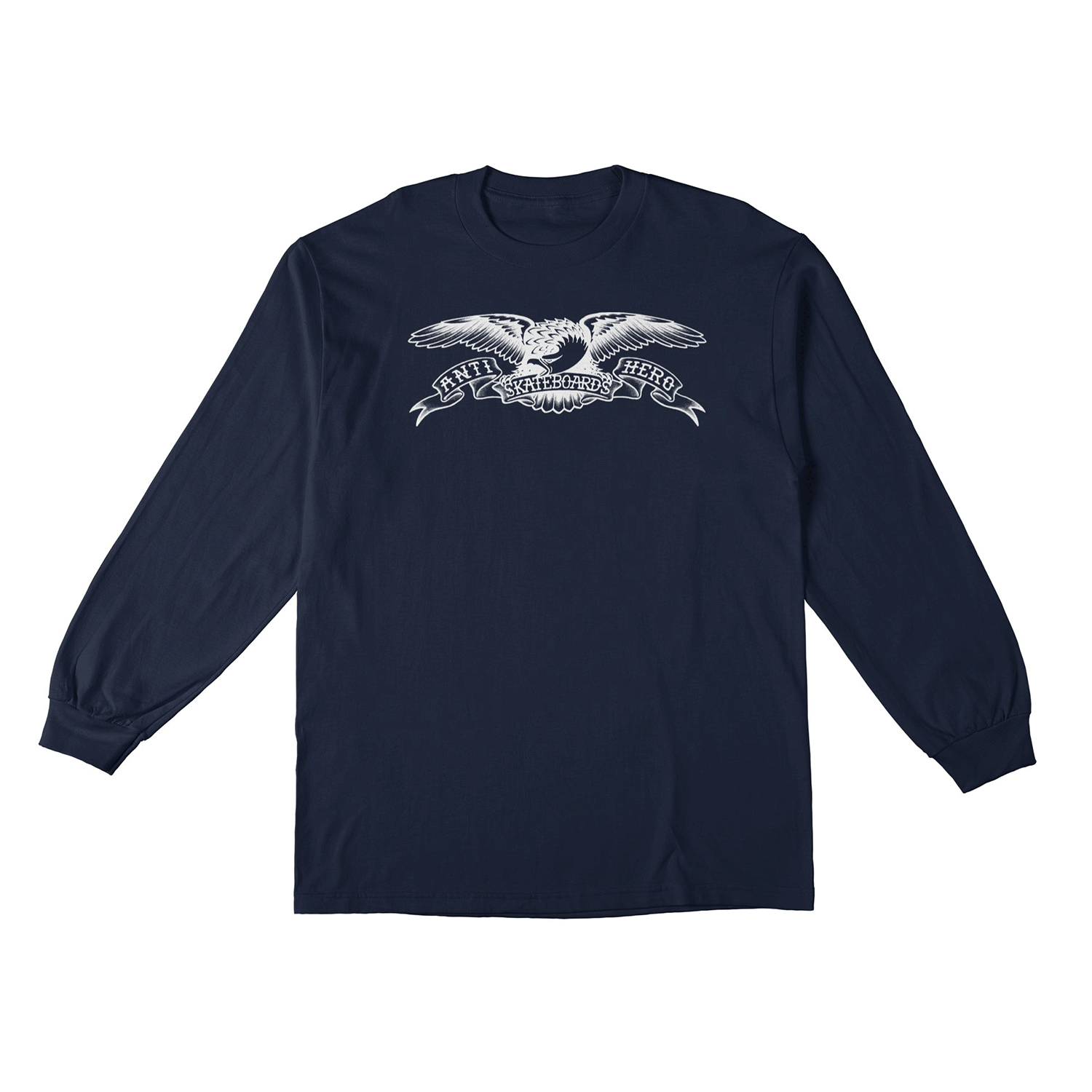 Anti-Hero | Basic Eagle Long Sleeve - Navy/White