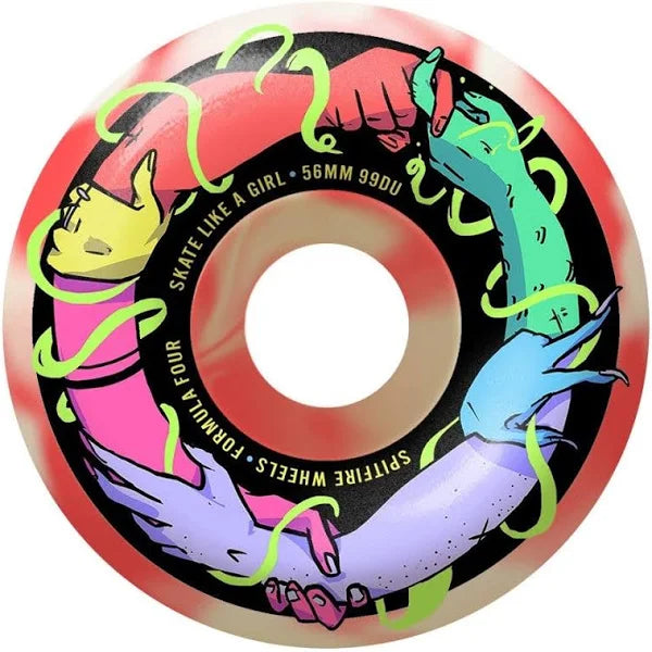Spitfire | 56mm/99a Forumula Four - Skate Like A Girl Swirl