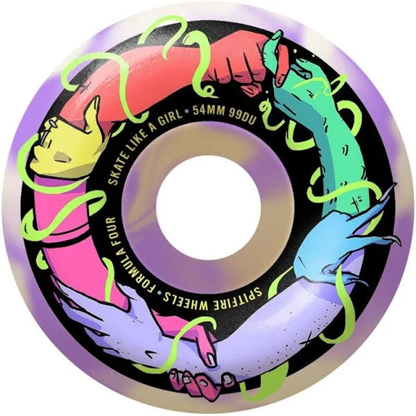 Spitfire | 54mm/99a Forumula Four - Skate Like A Girl Swirl