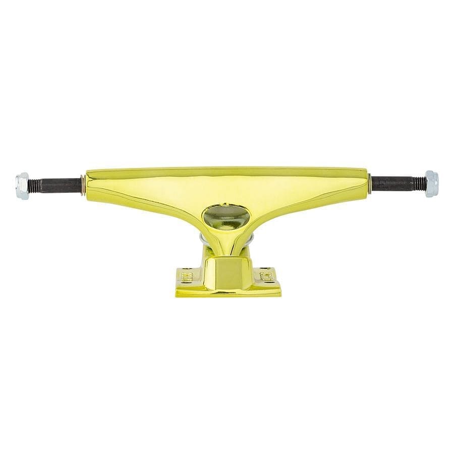 Krux | K5 DLK Trucks - Inverted Kingpin - Hollow Axles - Green Krome (But Kinda Gold?)