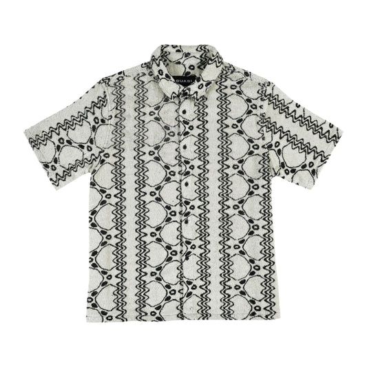 Quasi | Loop Button Up Shirt - Terry Cloth/Taupe