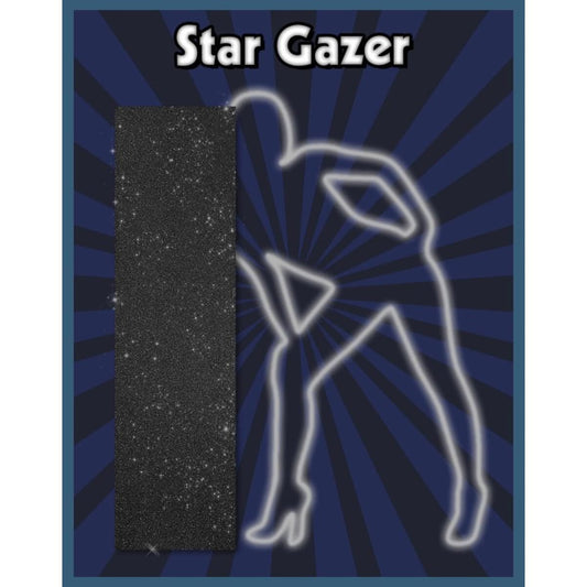 Pocha World | Star Gazer Glitter Griptape - Black/Silver