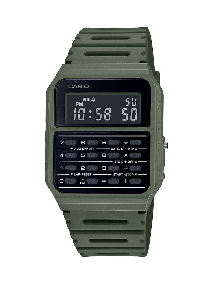 Casio | CA53WF-3B Calculator Watch - Olive Green