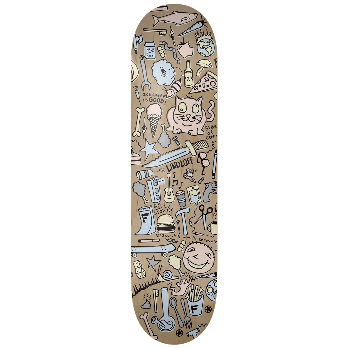 Foundation | 8.38" Jesse Lindloff More Stuff Skateboard Deck