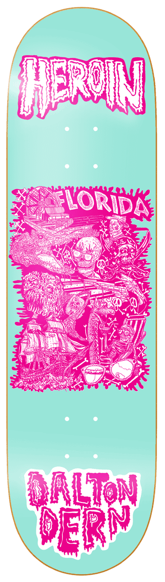 Heroin | 8.5" Dalton Dern Allegory of Fear Deck