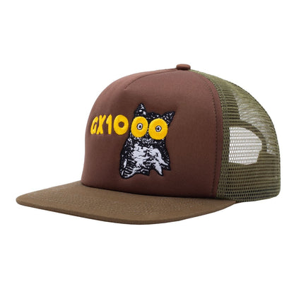 GX1000 | Owl Trucker Hat - Brown/Green