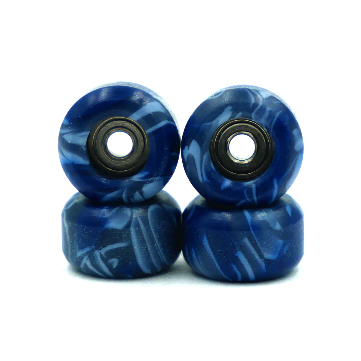 Slushcult | 100D Standard Shape Fingerboard Wheels  - Swirl Blue