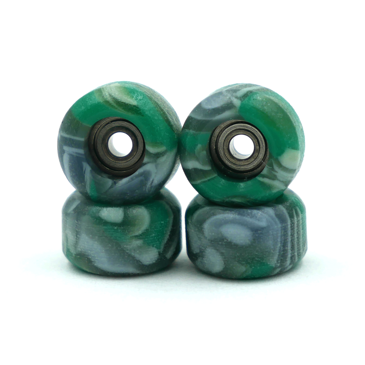 Slushcult | 100D Standard Shape Fingerboard Wheels  - Swirl Green