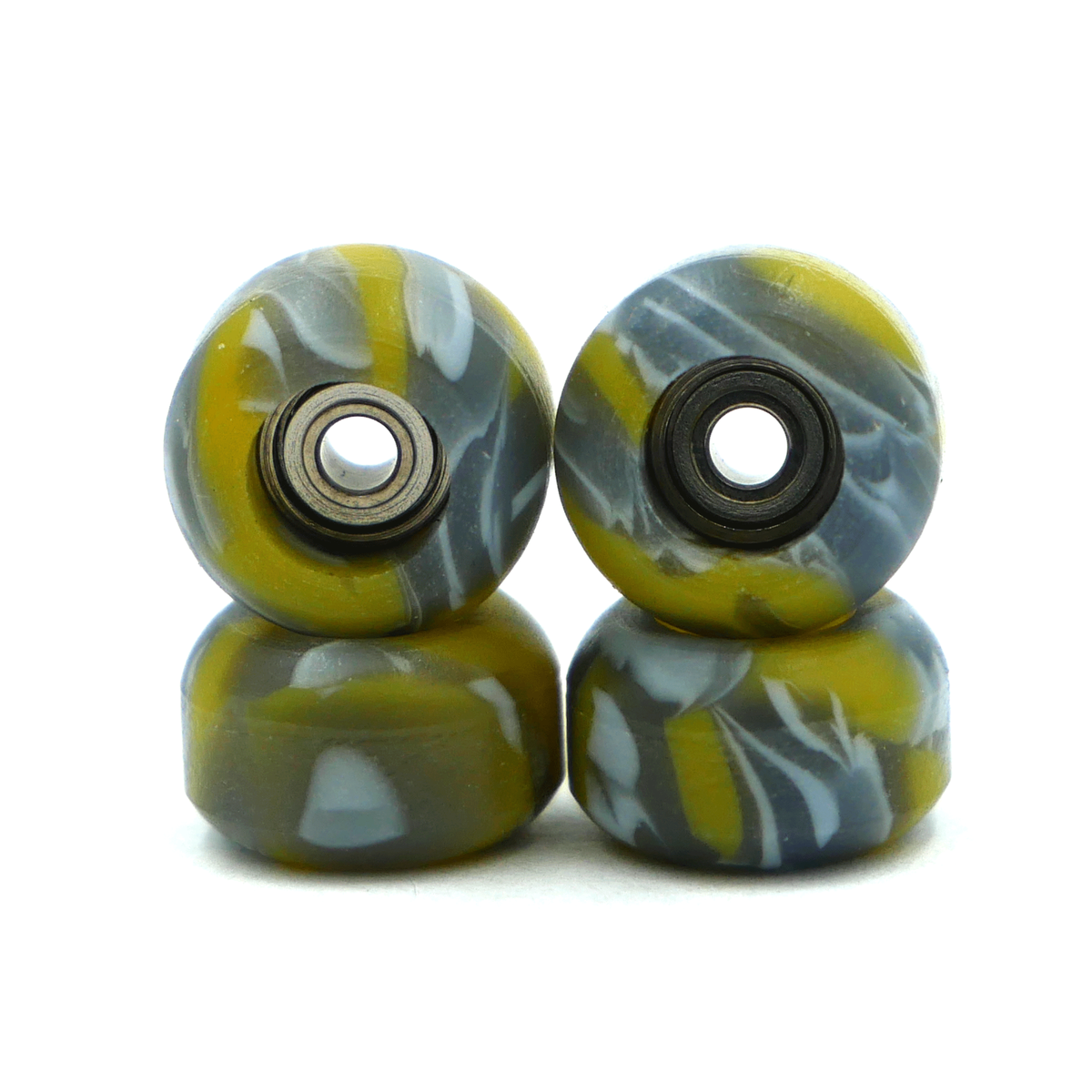 Slushcult | 100D Standard Shape Fingerboard Wheels  - Swirl Yellow