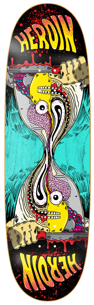 Heroin | 9.25" Merged Anatomy Razor Egg Symmetrical Skateboard Deck (Various Wood Colors)
