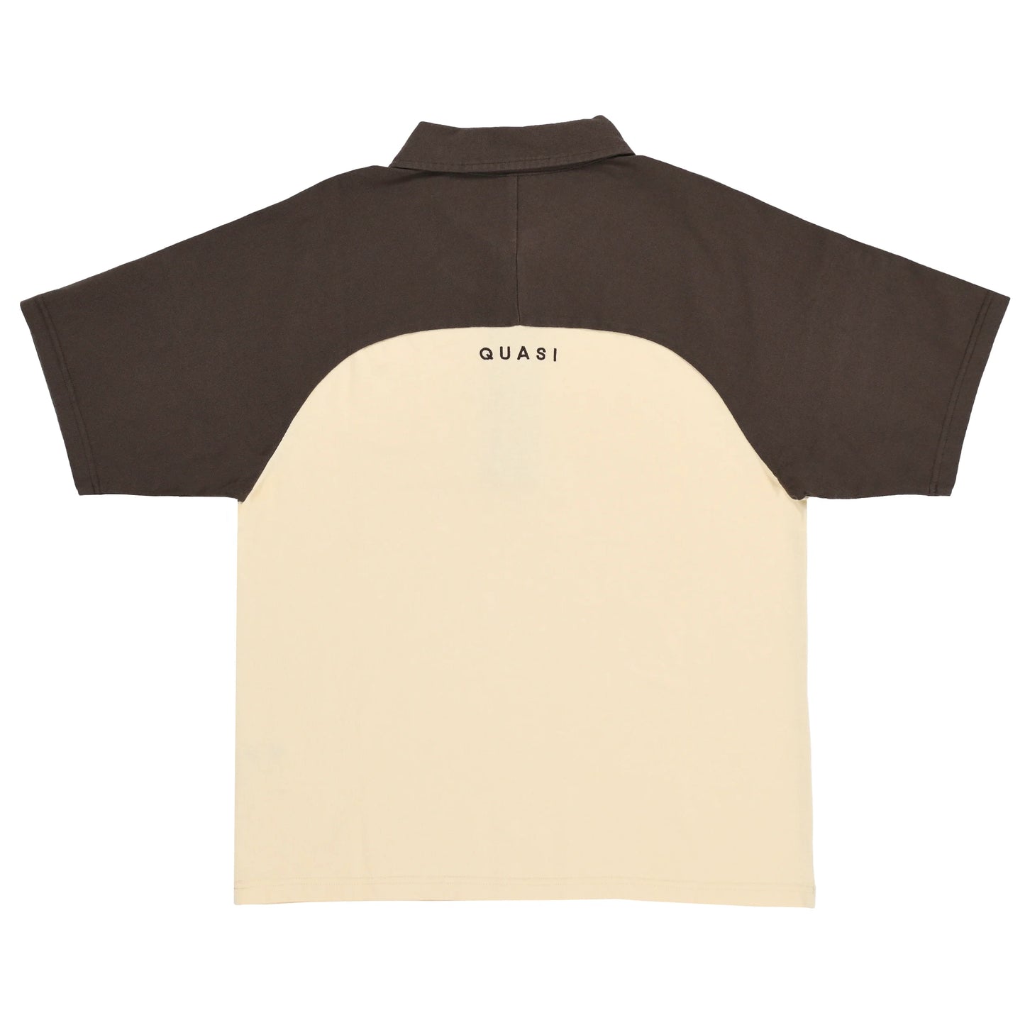 Quasi | Leslie Raglan Polo Tee - Earth Brown