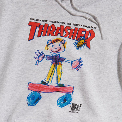 Thrasher | Kid Cover Pullover Sweatshirt - Ash Grey