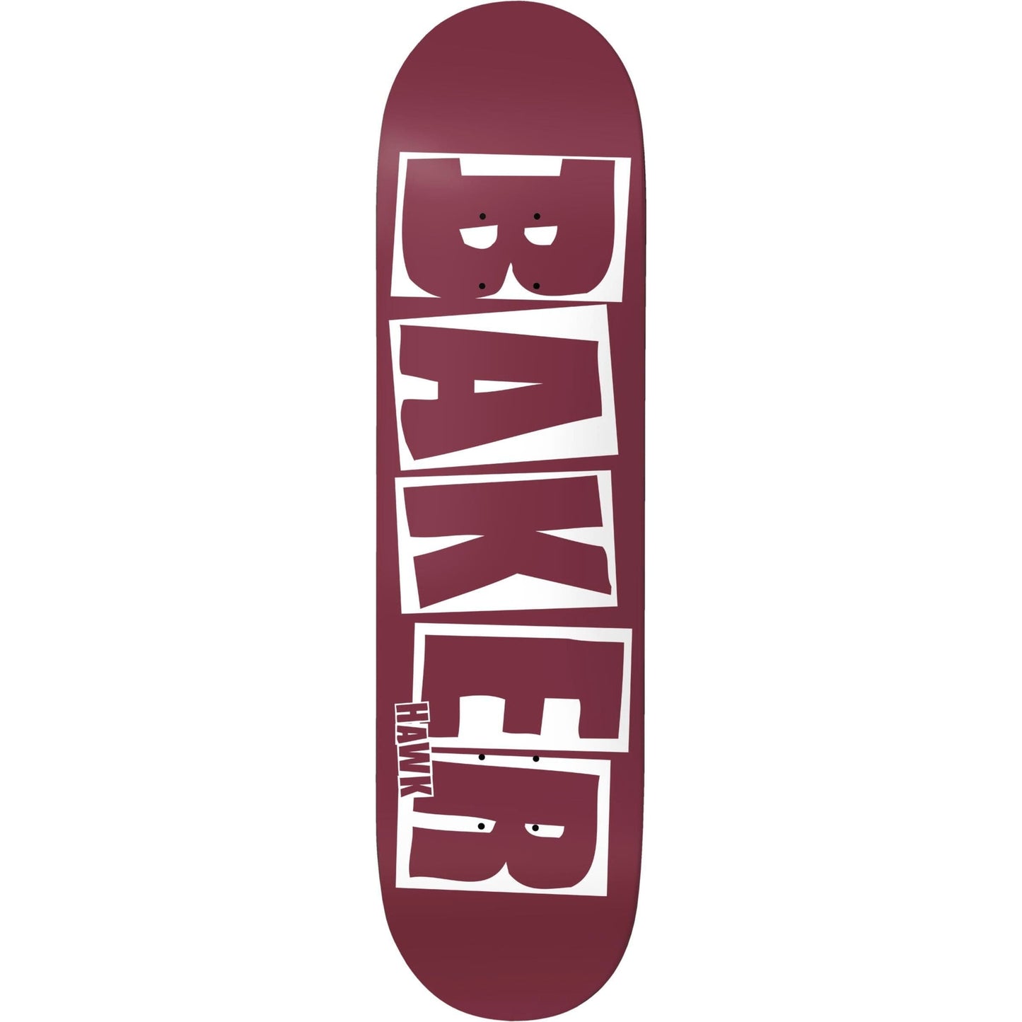 Baker | 8.0" Riley Hawk Brand Name Maroon Deck